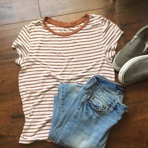 Striped American eagle top
